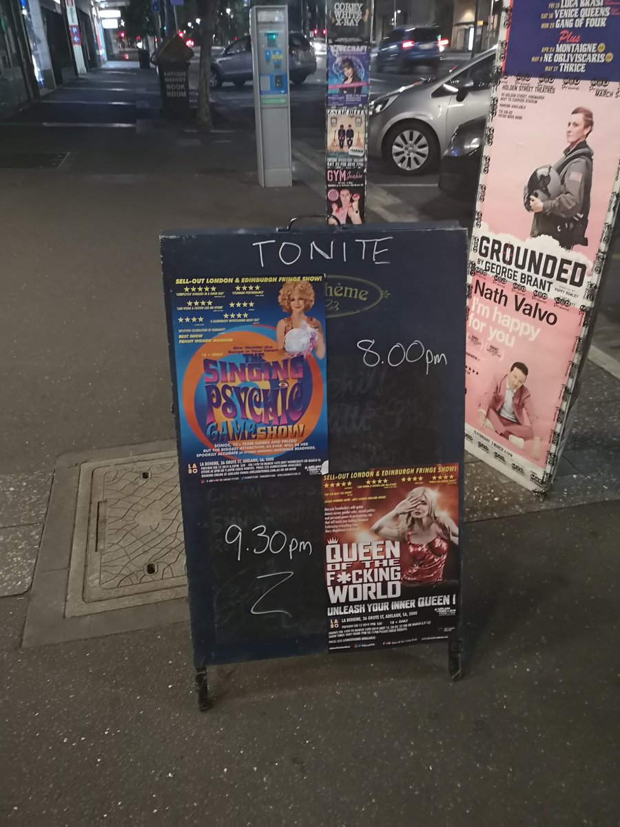 QueenOTFW's tweet photo. Monday night in #Adelaide #AdelaideFringe .@LabohemeBar #adelaidecabaret #adelaidecomedy https://t.co/Pqhsaqp3y8