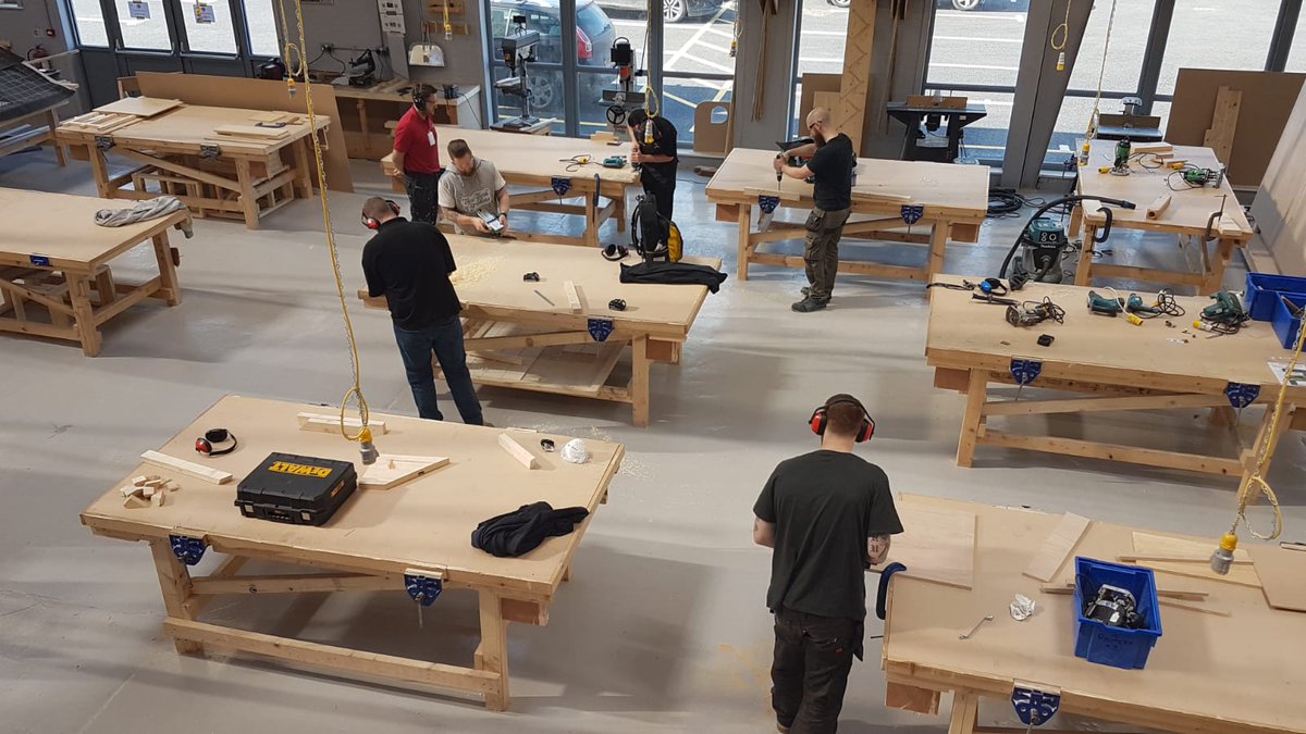 Cambriajoinery's tweet photo. Fantastic CPD session today thanks to @DaltonsWadkin giving all joinery staff some power tool training. @Cambriajoinery @colegcambria @sprice2001 @DavidJCambria https://t.co/leOGoCDZB7