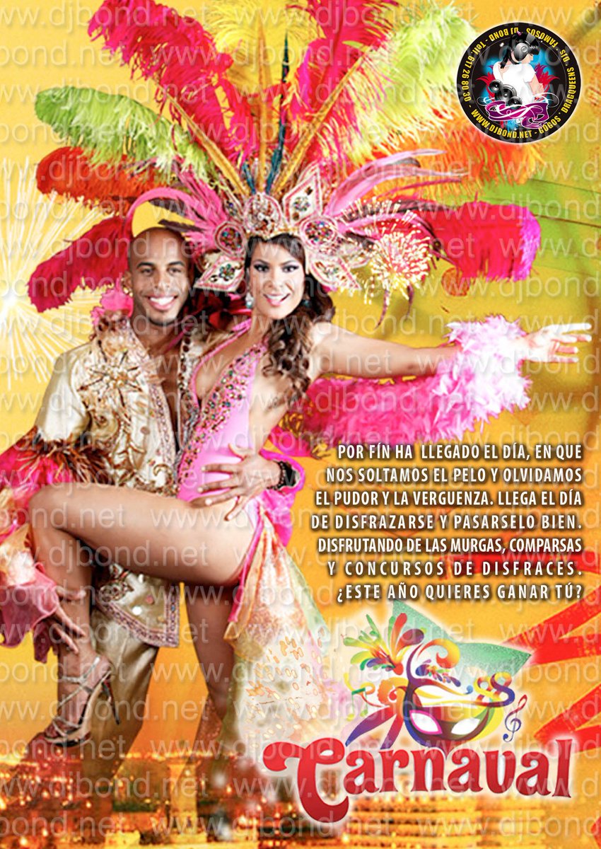 infoDJBond's tweet photo. 🎉🎉 DISFRUTA EL CARNAVAL A TOPE CONTRATANDO LOS MEJORES ESPECTACULOS 🎉🎉

 🎭 Alquiler de Carpas y Jaimas  🎭 Fiesta tematicas con gogos
 🎭 Alquiler de sonido  🎭 Dragqueens  🎭 Pasacalles  🎭 Robots Ledmans 🎭 Performances

Bond Eventos 617268030 Presupuestos sin compromiso https://t.co/KKWDHNuR9f