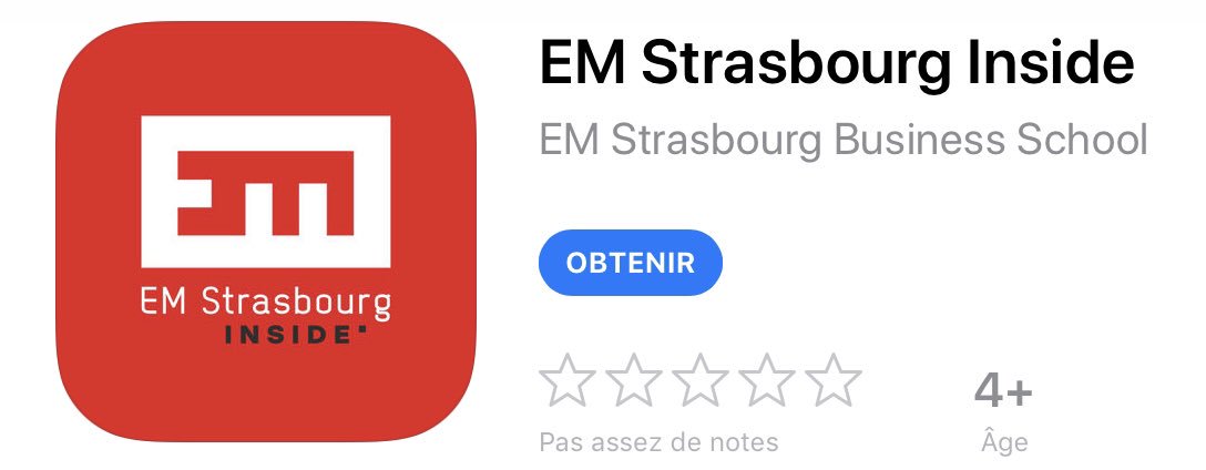L’<a href="/EMStrasbourg/">EM Strasbourg (FR)</a> met à disposition de ses étudiants une application mobile. L’aboutissement de plusieurs mois de travail avec notre CM, Samuel de mon équipe et notre prestataire @AppScho 👍🏼 🥂🍾