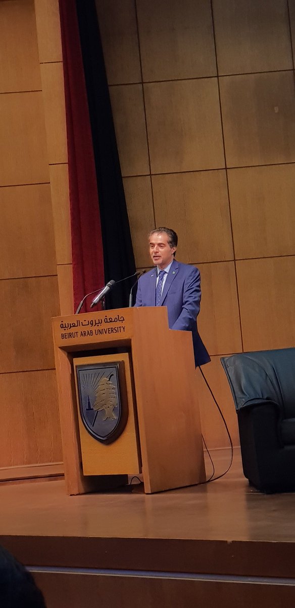 sandy_chaaban's tweet photo. Society of Petroleum Engineers President @neaimsa at Beirut Arab University https://t.co/ie8ShMW8cR