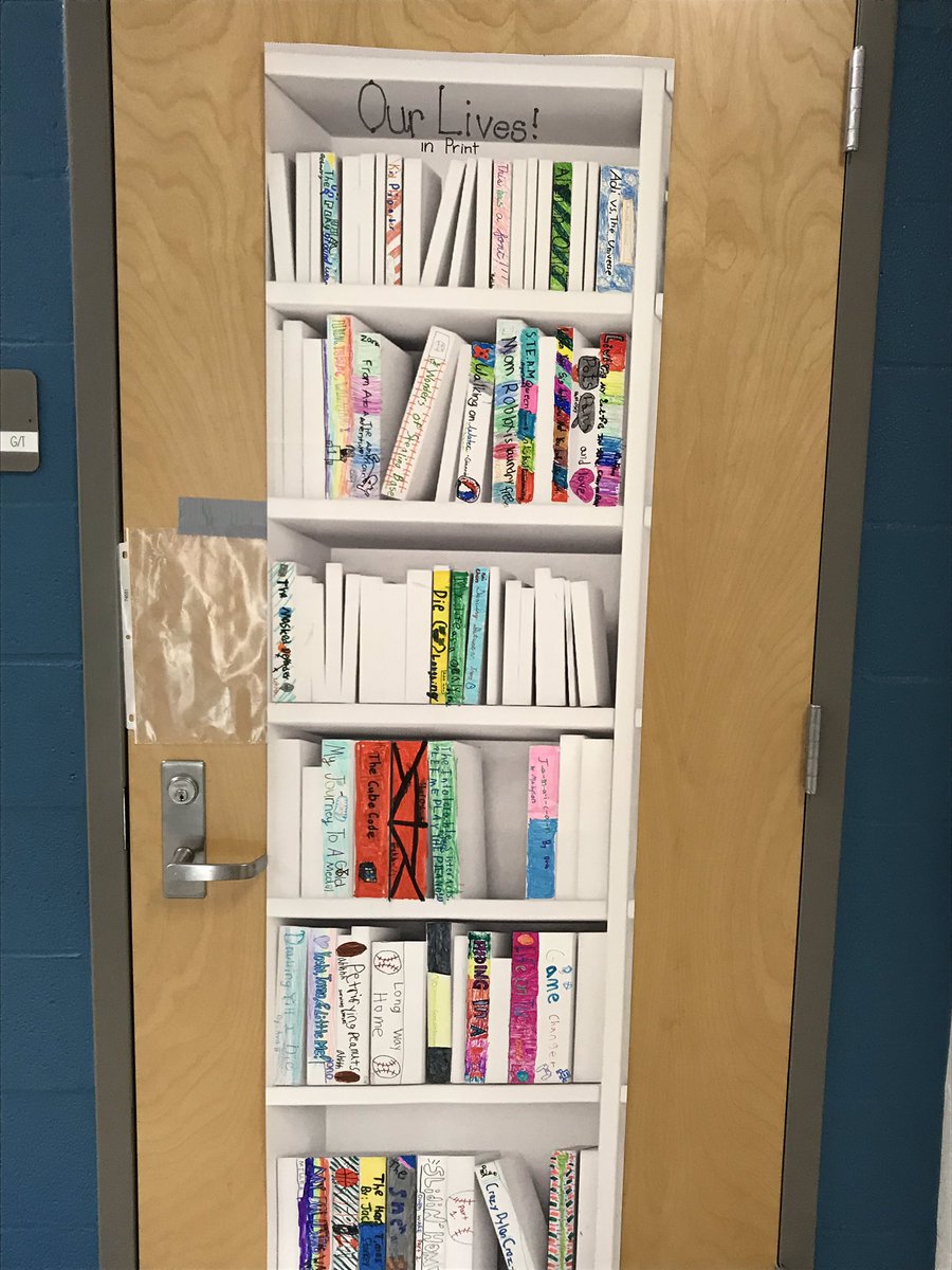 estelleprinz's tweet photo. Readers are writers. Check out our biography bookshelf for third and fourth grade. #ReadAcrossAmerica #pkesadmin #Panthersengaged @ZuyiMui https://t.co/ypG7gdwCbh
