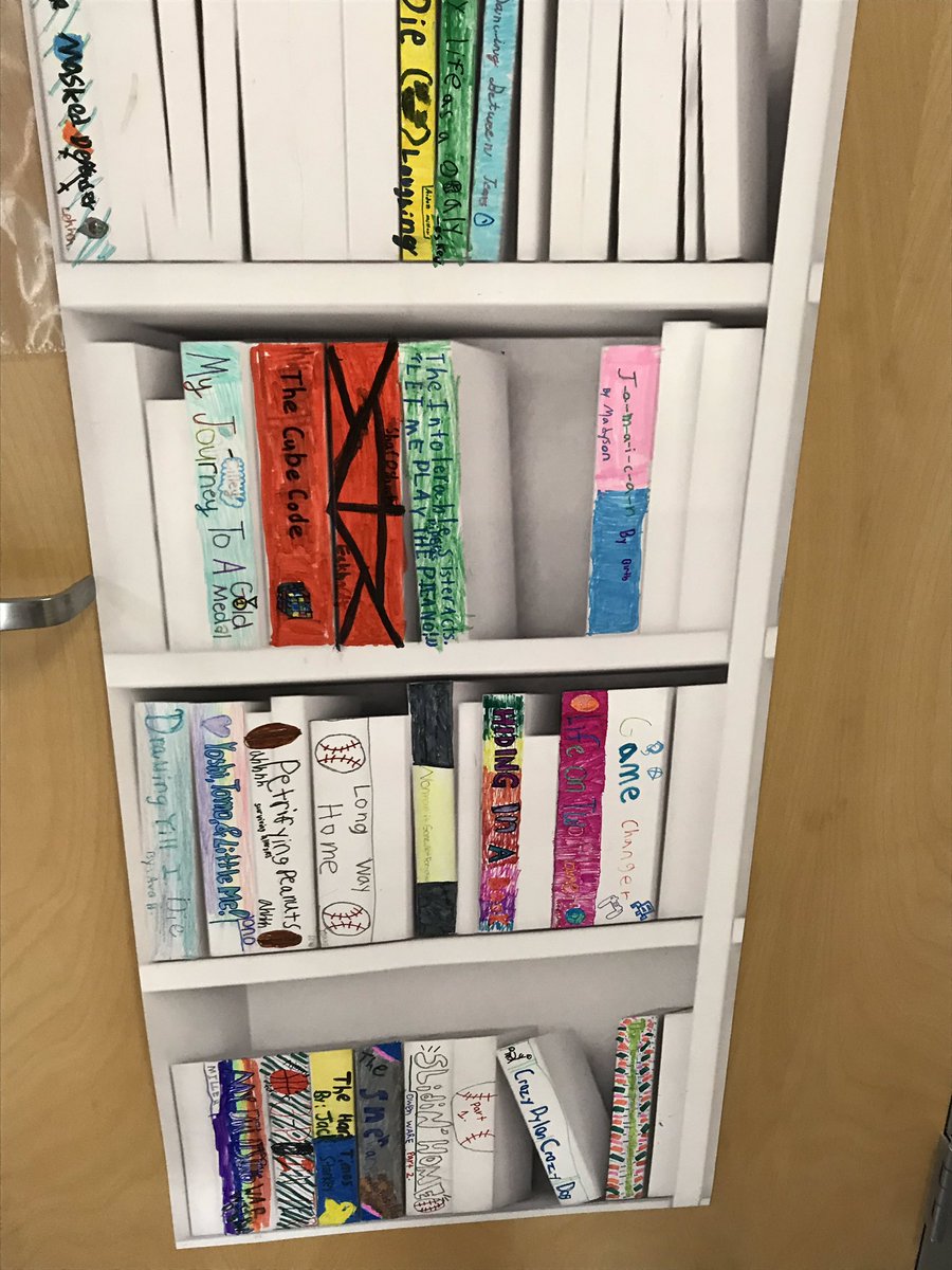 estelleprinz's tweet photo. Readers are writers. Check out our biography bookshelf for third and fourth grade. #ReadAcrossAmerica #pkesadmin #Panthersengaged @ZuyiMui https://t.co/ypG7gdwCbh