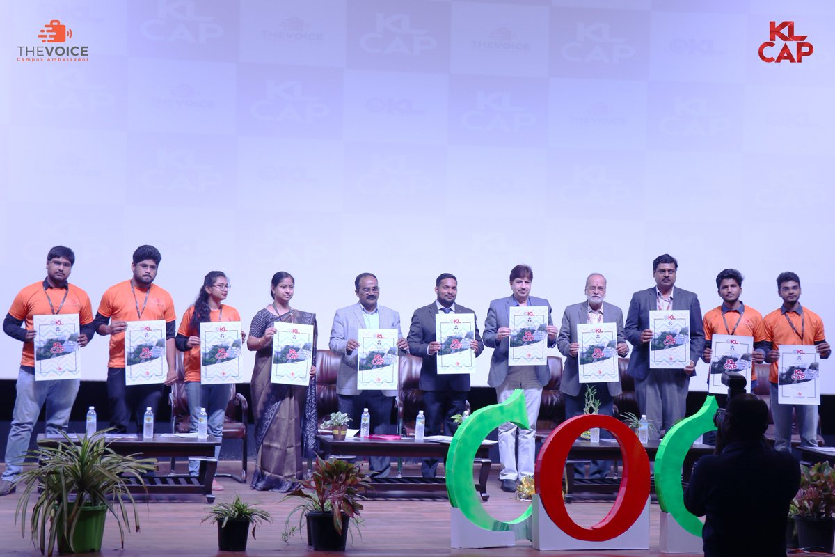 kluniversity's tweet image. K L appreciates this initiative of The Voice startup team and congratulates it for the successful launching of “K L  Campus Ambassador Program” - KL CAP.
Wishing them the very best in their future endeavors.

#KLCAP  #kluniversity #CampusAmbassadorProgram