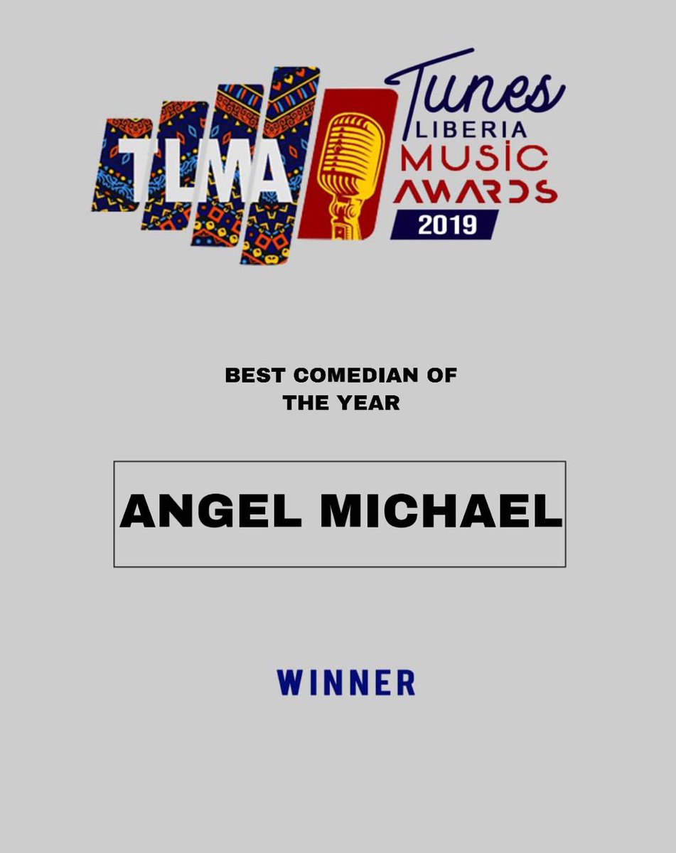 TunesLiberia's tweet photo. Best Comedian of the Year - Angel Michael

#tlma #tlma19 #winner https://t.co/3raZcd2nDY