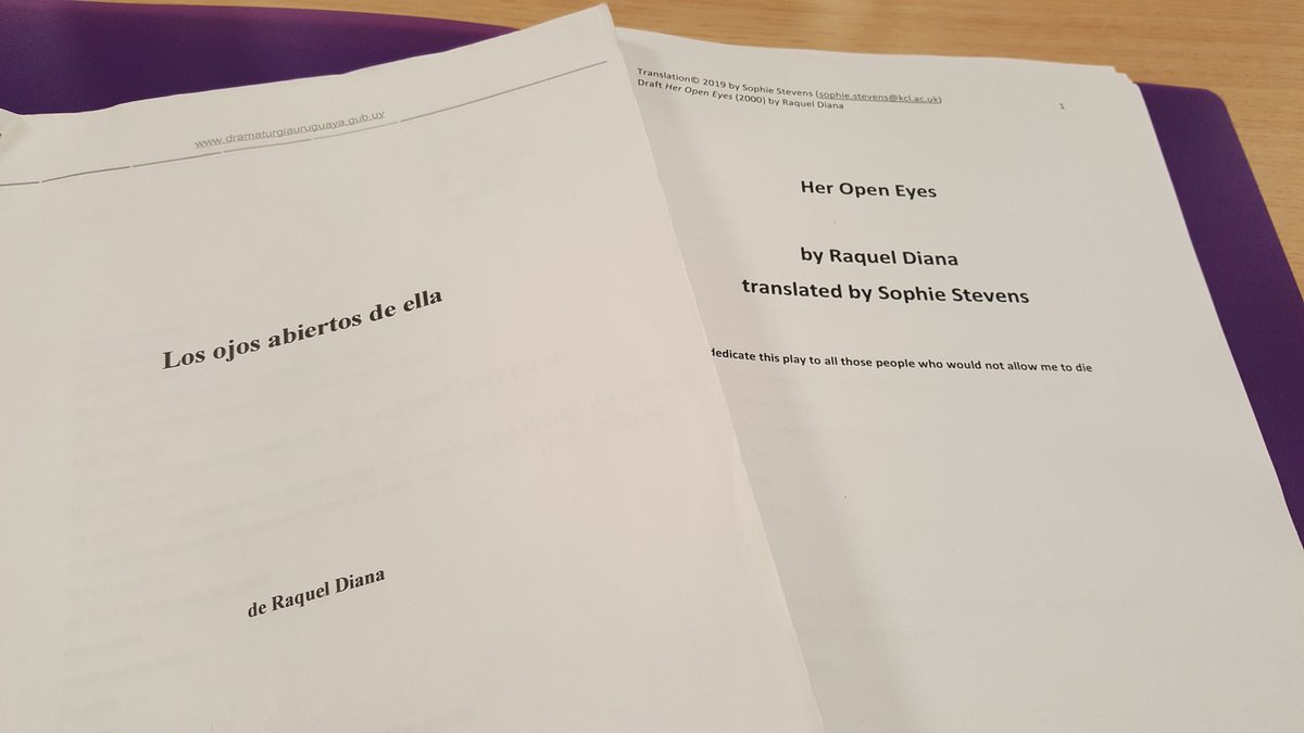 Outofthewings's tweet photo. On Friday we read @SophieL_Stevens translation of HER OPEN EYES by Raquel Diana - a poetic encounter with life, death, love, trapezes & tightropes - followed by a great discussion re. translating rhythm & creating sense of a multivocal piece.Thanks to all who came! #languageacts https://t.co/anuQHGWaL3