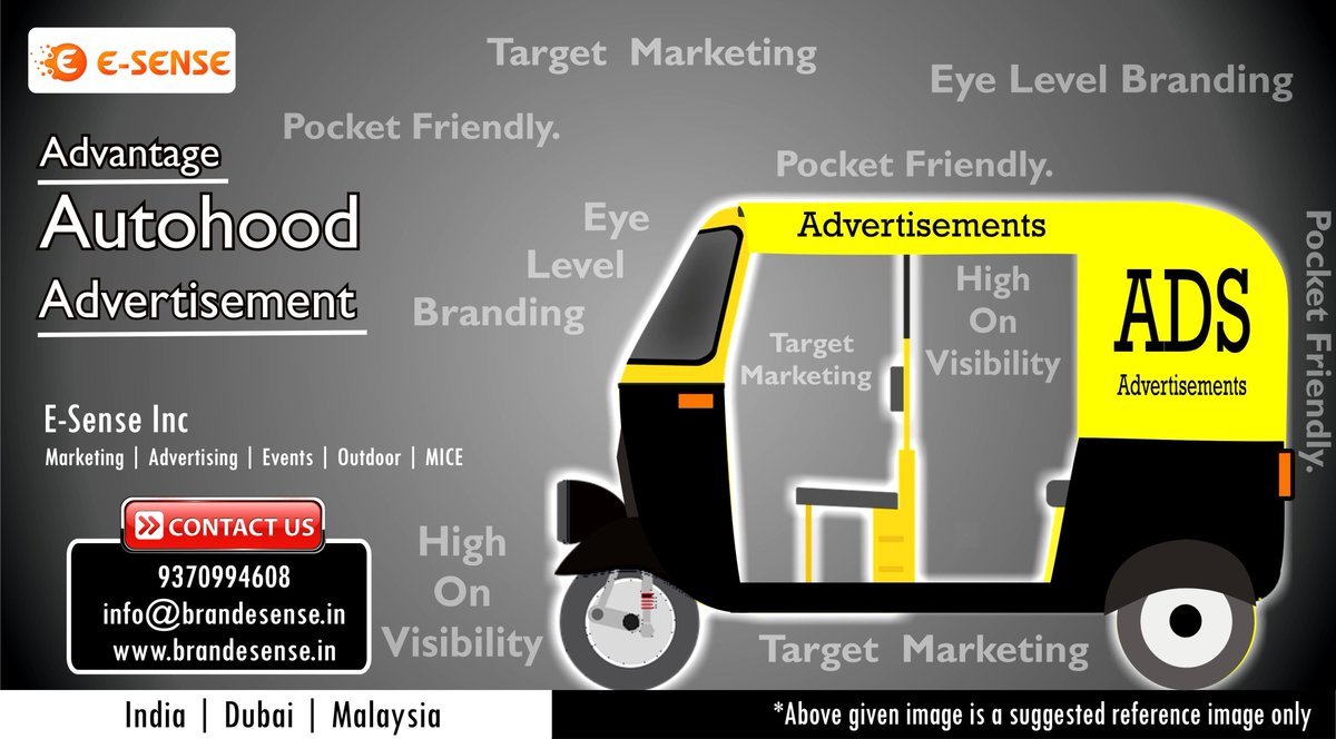 ESENSE_INC's tweet photo. Innovative Branding Strategies, Autohood Branding & Promotion with E-Sense Inc.
For more details: info@brandesense.in / +91-9370994608.
Visit our website: https://t.co/h5MEolE0vK
#auto #autohood #PocketFriendly #TargetMarketing #HighOnVisibility #EyeLevelBranding #Bus #Shelters https://t.co/hXaAD3bIxv