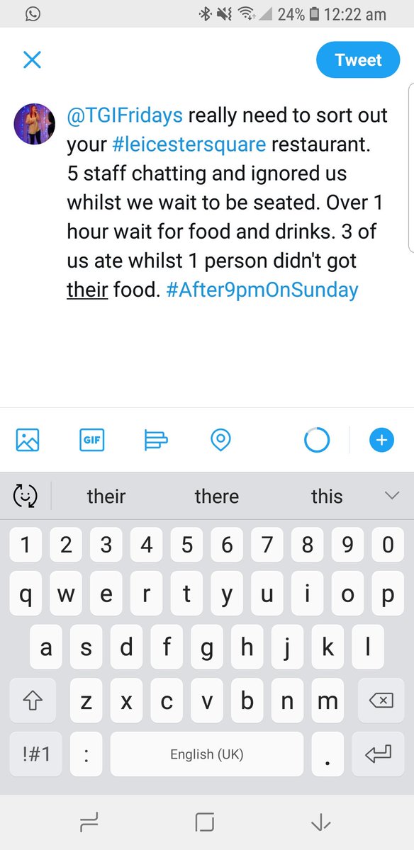 MissBecki1's tweet photo. @TGIFridays #leicestersquare #unhappycustomer #Rude #overcharged #unorganised https://t.co/xHGOCtcY26