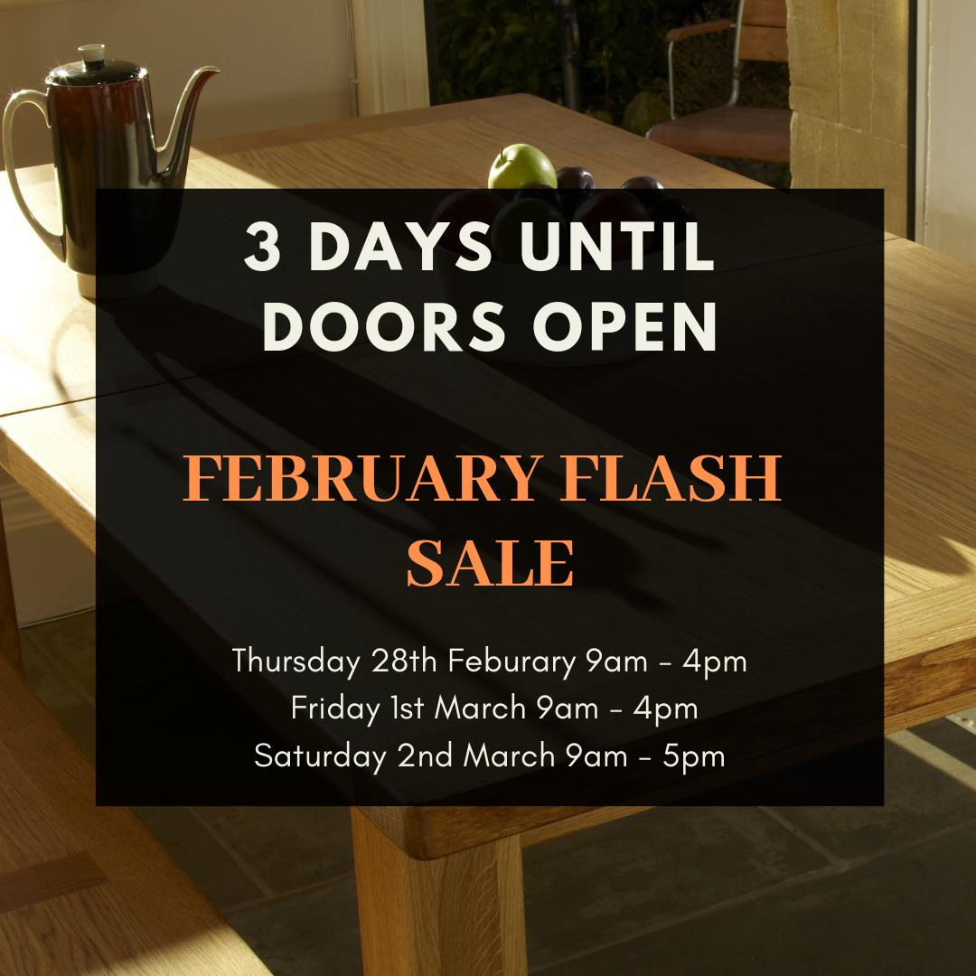 CharltonsFO's tweet photo. Only 3 days away... Our February Flash Sale starts Thursday 28th February.
Dont miss out on exclusive deals instore. 
SALE ENDS SATURDAY 2ND MARCH
#sale #furniture #furnituresale #flashsale #oakfurniture #paintedfurniture #nathanfurniture #charltonsfurniture #bath #frome https://t.co/qpola0mNWc