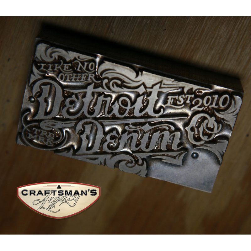 Love the old style lettering on this Detroit Denim logo!  What do you think?