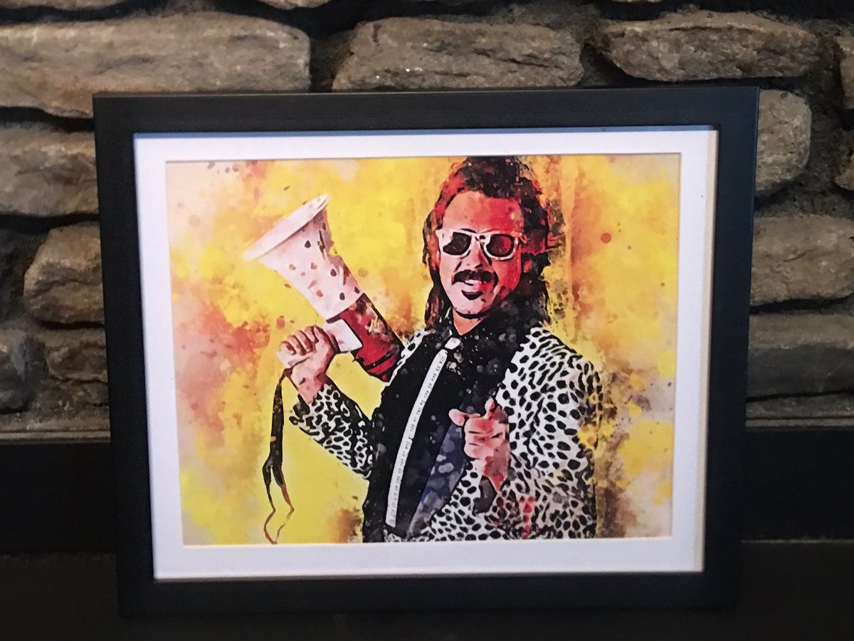 RRSuperstar's tweet photo. Prepare your Twitter account...art overload coming. Lol. @RealJimmyHart is prolly one of the coolest cats I’ve ever met. This one was fun to do! #mouthofthesouth https://t.co/Qchzsj1GBd