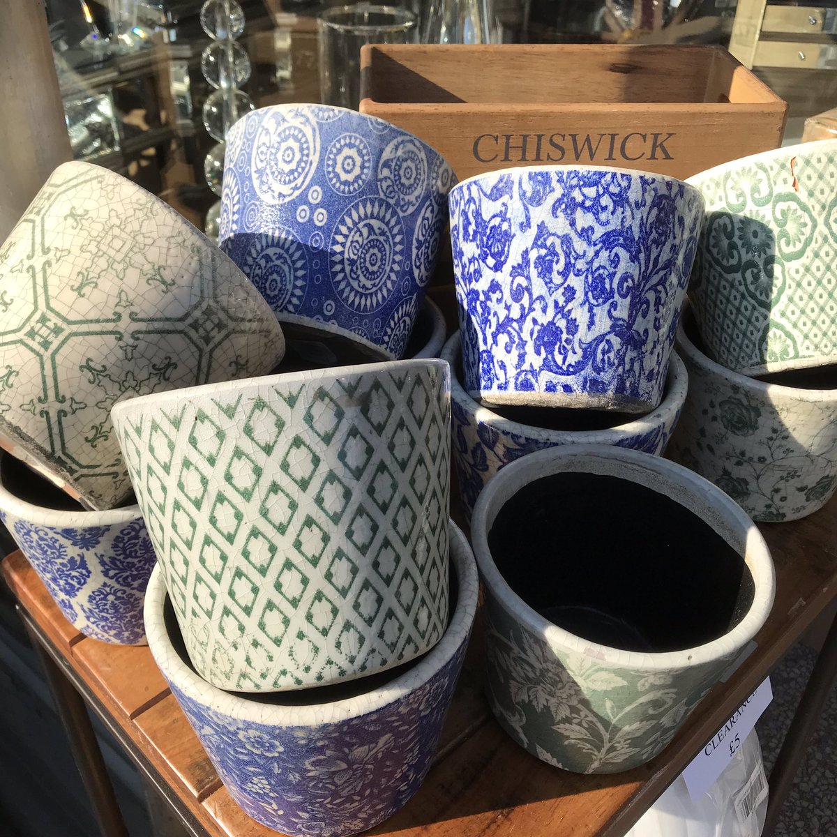 If you’ve been waiting for these planters to arrive, they’re finally here! Swing by and get first dibs on your chosen pattern! #chiswick #shoplocal #springisintheair