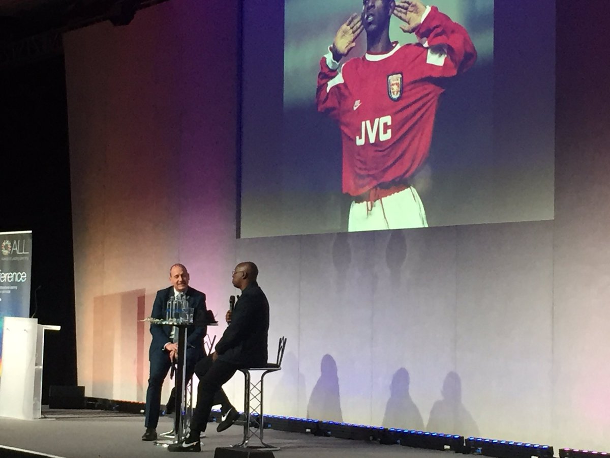 ALLearning1's tweet photo. @IanWright0 inspirational keynote session to our delegates #investinyou #ALLconf thanks to Tony from @soccerspeaker for making it happen #inspirational #emotionalkeynote https://t.co/8SCK2vwvkx