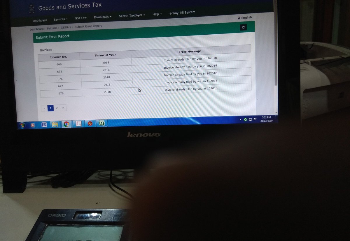 Jitendrakeshrot's tweet photo. Error in submission on gstr 1 for the month of December what type of error and what to do next even help desk &amp; department didn't solve out @gstindia @FinMinIndia @arunjaitley @PMOIndia @InGSTPortal @narendramodi @PiyushGoyalOffc   gstn no 08ABFPM09731Z1 NAME NARESH KUMAR MANDOT https://t.co/42qrcGuDdv
