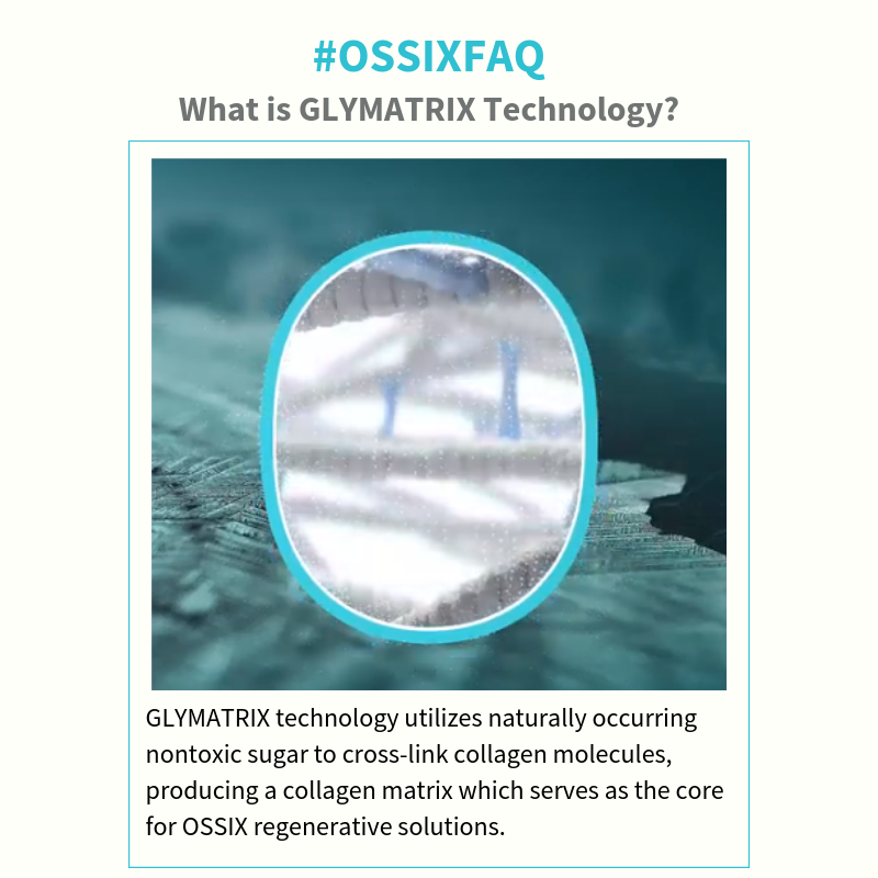 OssixDental's tweet photo. Introducing our new series, OSSIX FAQs! The spotlight today is on our innovative GLYMATRIX core technology which powers the OSSIX family of regenerative solutions for GBR/GTR. To learn more, watch the video: https://t.co/WkfwiNtLk1
#OSSIX #OSSIXfaq #GLYMATRIX #GBR #GTR #collagen https://t.co/JEdRo8fOYP