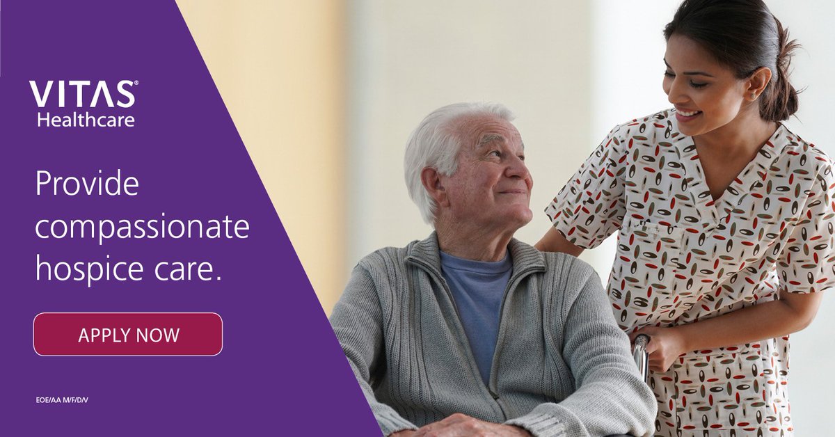 VITAS's tweet photo. #VITAS hospice aides are #CNAs, #CHHAs &amp; #STNAs who provide care to hospice patients. Apply in person during our Walk-In Wednesday event from 2pm - 6pm on February 27th. https://t.co/qVC09deeTd #VITASJobs #HospiceJobs #WalkInWednesday https://t.co/FTuymaruxt