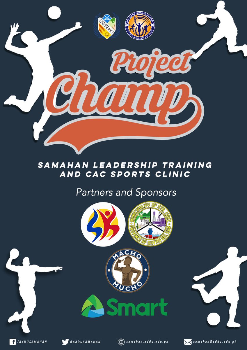 addusamahan's tweet image. We would like to thank the following partners and sponsors for making the first ever #ProjectCHAMP possible! #SAMAHANOnwards