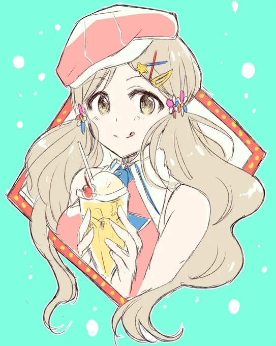 月曜のクリームソーダがとてもツボにくる。ロコちゃん 