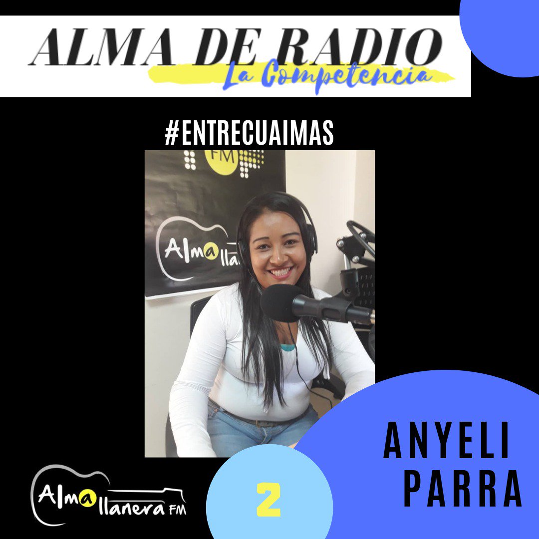 Las votaciones de #AlmaDeRadio comienzan en 3,2,1...busca la foto de tu participante favorito y regálale un "Like" o "Me gusta", cada uno vale por un voto.
.
.
.
Esta semana tendrás oportunidad de votar hasta el miércoles 27/02 hasta las 12 del mediodía.