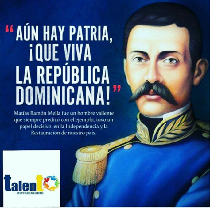 talentooutsour's tweet photo. La República Dominicana tiene un héroe ejemplar, fue valiente, bravío  y de alma  nacional; con su magno trabucazo  los haitianos se vieron obligados a huir.
https://t.co/YqPR992Cgi

#RepúblicaDominicana
#Patria
#MesdelaPatria https://t.co/O6vtg2psVP