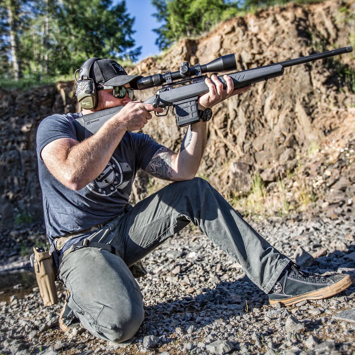 SavageArms's tweet image. Do you practice different shooting positions at the range? 

110 Tactical: bit.ly/2EwAeyX
@VortexOptics Diamondback Tactical: bit.ly/2NsRgRn

#SavageArms #BetterComesStandard #Savage110 #Model110