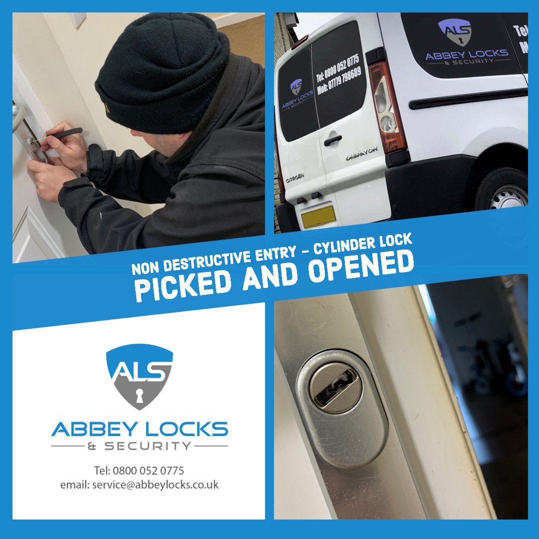 AbbeyLocksmiths's tweet photo. Another non destructive entry from the Abbey Locks team. If you're locked out or you've lost your keys please call us! We'll get you in with the no fuss or damage. Save this number 0800 052 0775.
https://t.co/l0dha6cLiL
#LocksPicked #Locksmiths #Locks #Security #AbbeyLocks https://t.co/OGXGI93fNt