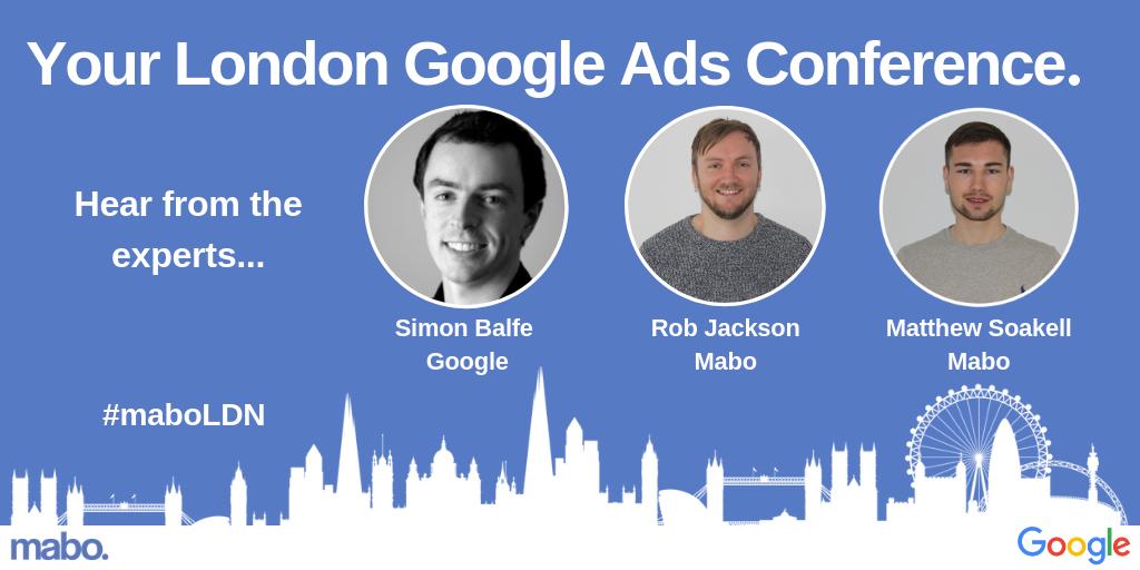 Rob_PPC's tweet photo. @Mabo_Media are coming to #London! Really looking forward to speaking at Your London Google Ads Conference on the 25th April. Secure your FREE space here - https://t.co/Q5ILh1130k #maboLDN #GoogleConference #LondonEvent https://t.co/7mRdB6Ddvp