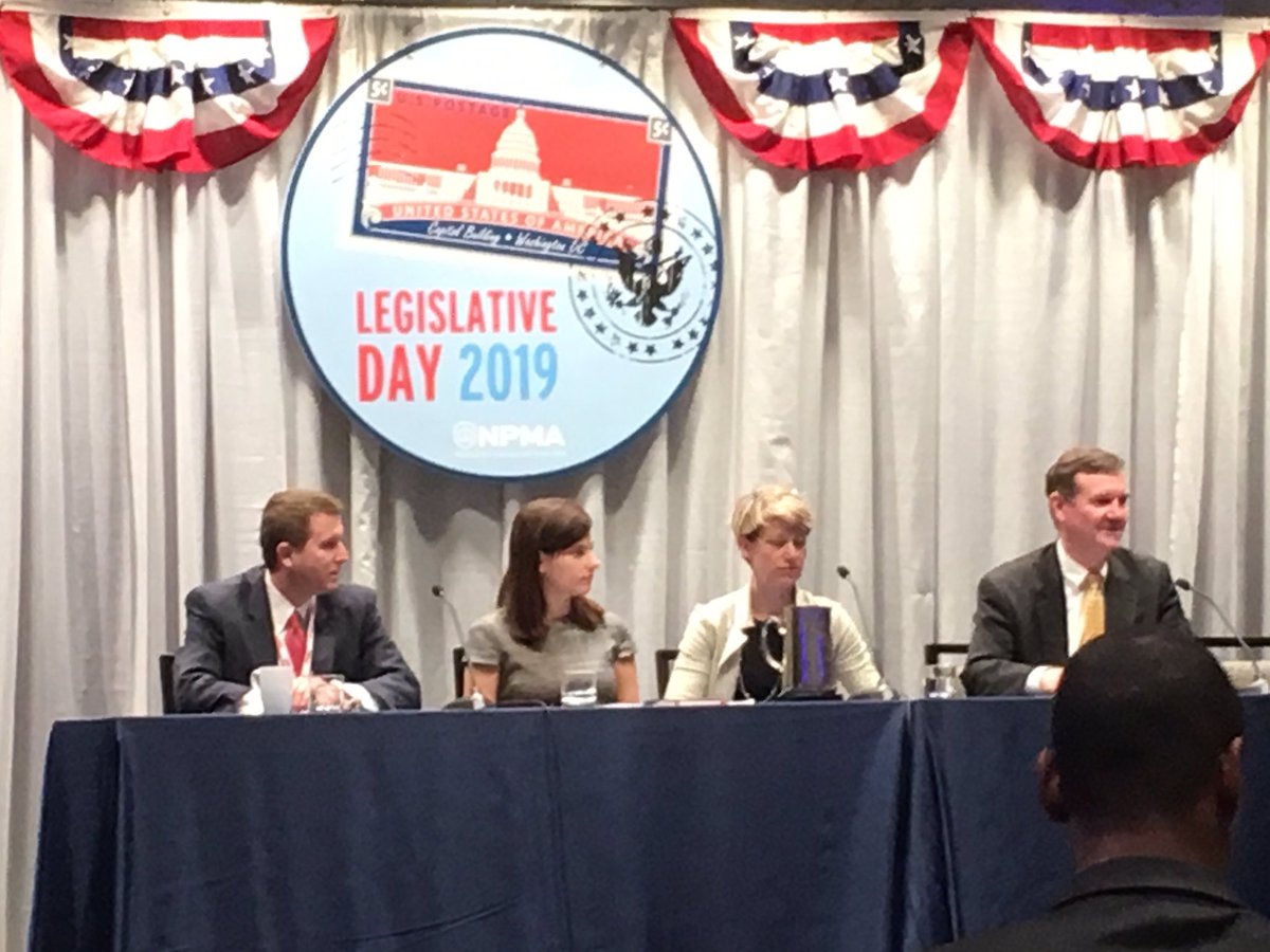 NPMA Legislative Day panel on how to build relationships with members of Congress. Proud to have FMC’s Mike Seyfert on the panel. #NPMALegislativeDay
