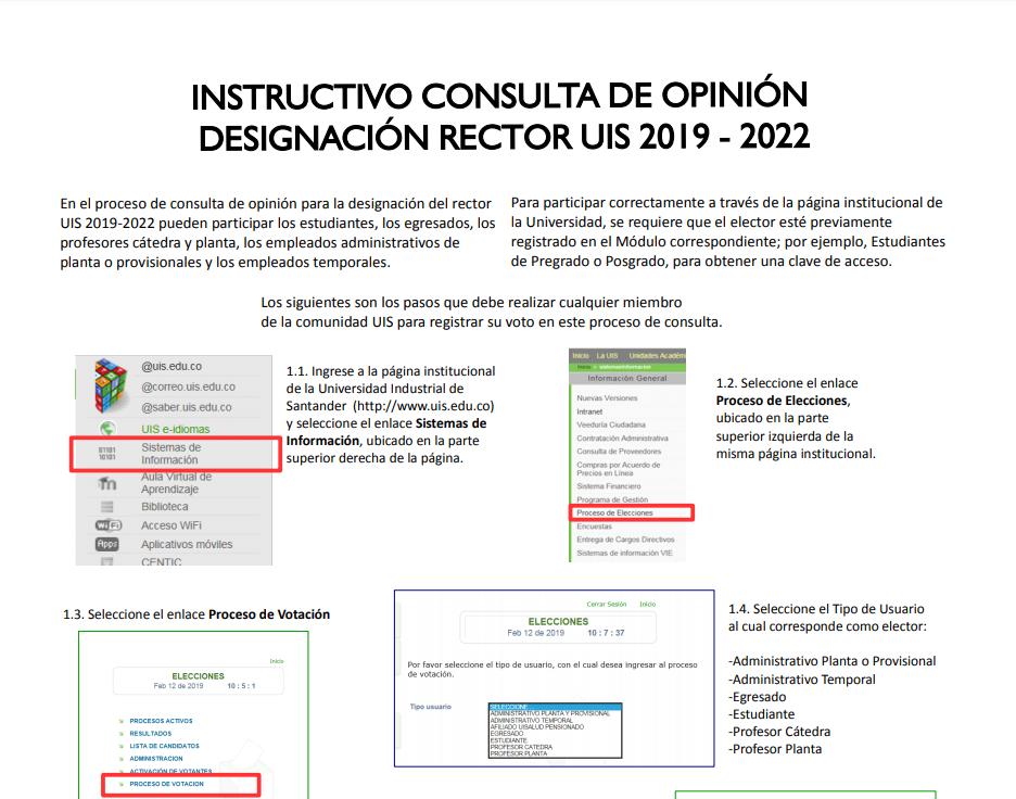 UIS's tweet photo. ¡Tu opinión cuenta! Participa este 26 de febrero en la consulta de opinión #DesignacionRectorUIS, a través del portal institucional https://t.co/rwFtPpsUOQ  
👉 Mira los pasos https://t.co/igmAKnariH https://t.co/ylMJeognGV