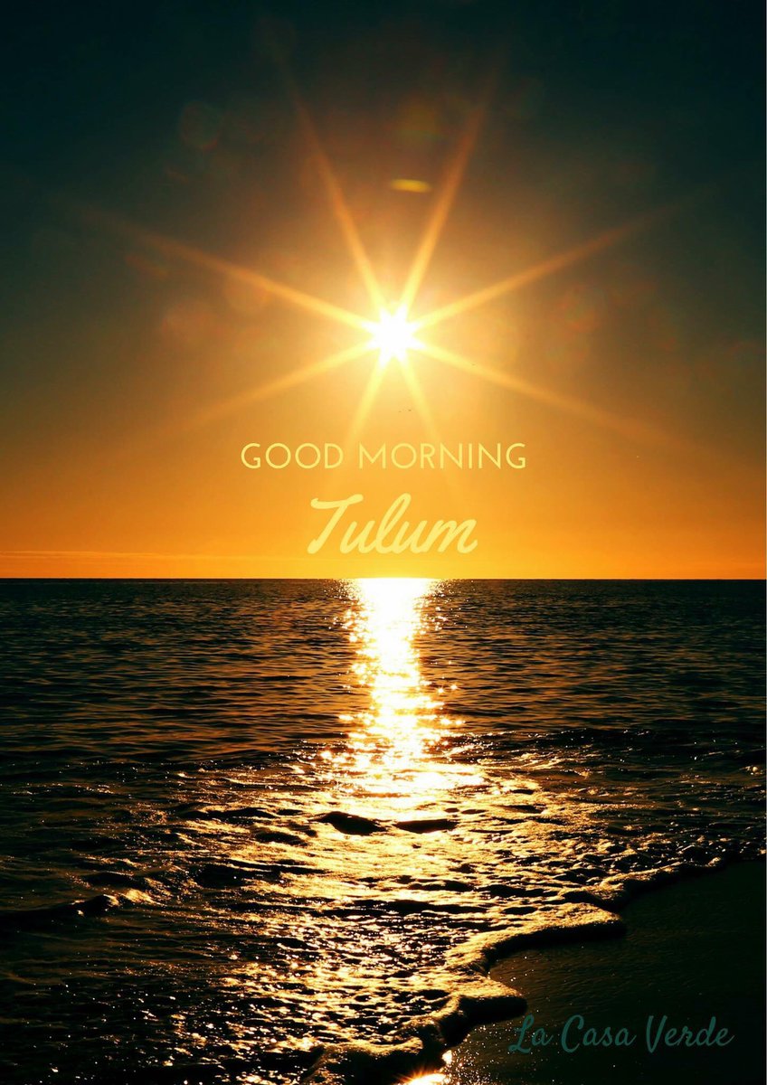 CasaVerdeTulum's tweet photo. Life is a great sunrise 🌅 
Good morning Tulum!
#Tulum #VacationRental #Airbnb @airbnb #mayanriviera #RivieraMaya #VivaMexicoCuarones #beachfun https://t.co/3aOu1oBgtO