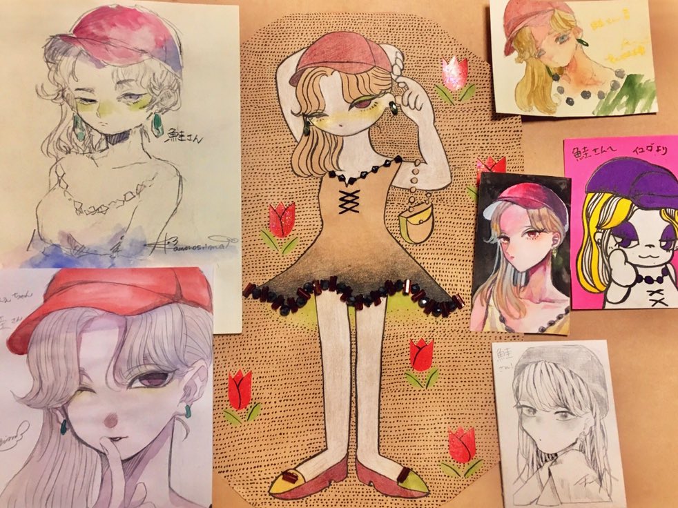 ●昨日はモスケさん主催のお絵かき作業会に参加させていただきました🥺
●最初はとっても緊張しましたが、最後はそれぞれの絵が出来上がる度に互いに感激・発狂するまでとなりました…
●皆様にアイコンの子を描いていただいたのですが、皆様の絵柄越しの可愛さが爆発しており最高でした💘