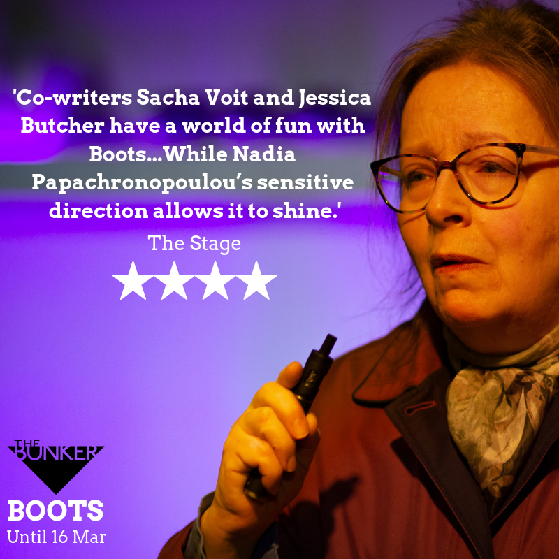 BunkerTheatreUK's tweet photo. ⭐⭐⭐⭐ @TheStage
#BOOTSLDN - a play set in Boots and addresses the power of female friendship is running until 16 Mar. Don't miss your chance to see it!
https://t.co/clOABfo4Bg https://t.co/T6lv209Ct7