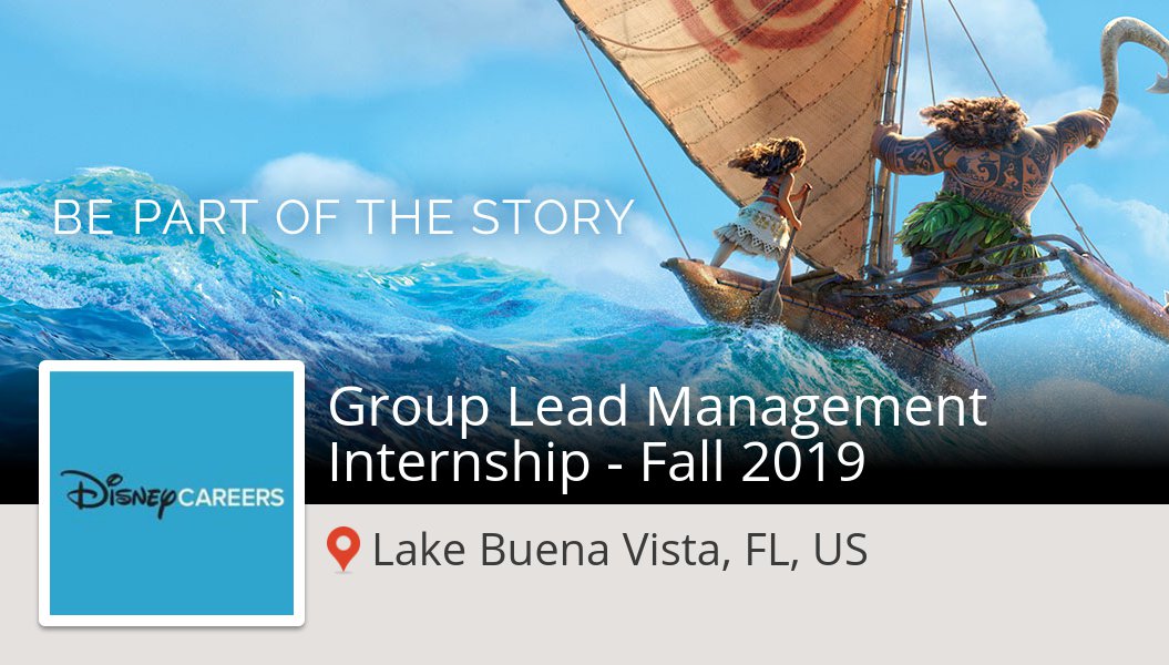 Susan_Recruiter's tweet photo. Group Lead #Management #Internship - Fall 2019 needed in #LakeBuenaVista at #Disney. Apply now! #job https://t.co/kPEK4NxR5V #DisneyJobs https://t.co/3fkaSjwo6S