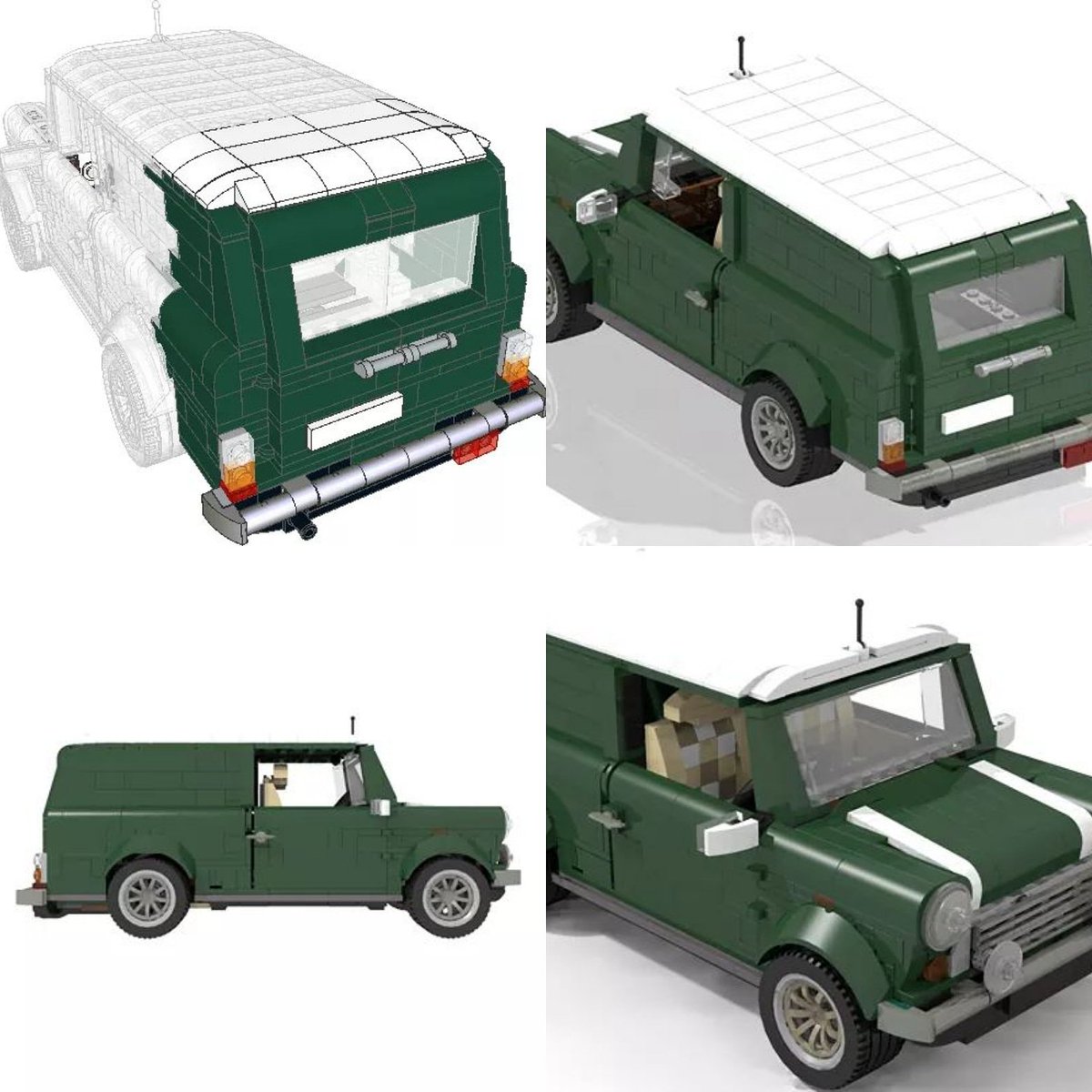 Nieuw ontwerp beschikbaar bij Bricksworld Designs: BOC-MV donwload Digitale bouwhandleiding van de Ombouw Mini Cooper VAN Countryman.
 
M.b.v. deze bouwhandleiding van 79 pagina's en extra onderdelen kan je een LEGO® 10242 Mini Cooper set ombouwen naar een verlengde VAN.