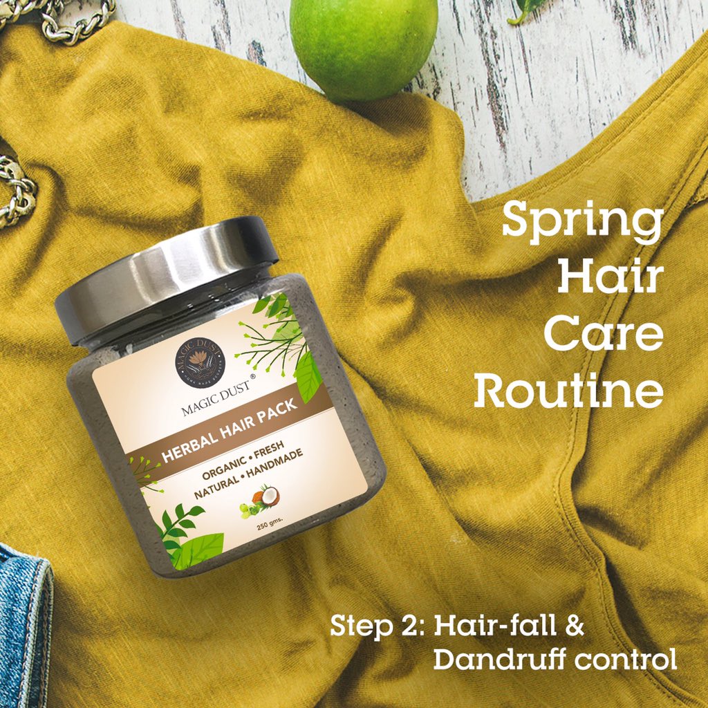 magicdustindia's tweet photo. Flip and flaunt your flawless hair.

This Spring season, gift your hair a perfect solution for healthy, nourished and shiny hair. 
Let your hair speak for itself.

Step 1:Organic Hair Pre-wash

Step 2: Herbal hair pack

Step 3: Hair Growth Serum https://t.co/JuUmAu5xZN