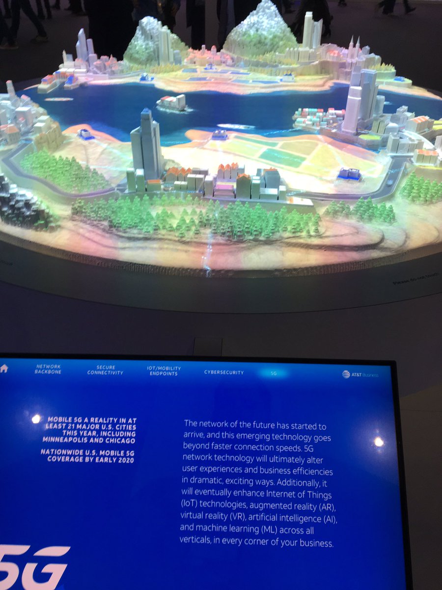Troy_D_King's tweet photo. Having a great time #MWC2019 in #Barcelona for #ATTBusiness showcasing our integrated solutions and Edge-to-Edge Intelligence.  #ATTEmployee https://t.co/jVZAxY2WCw