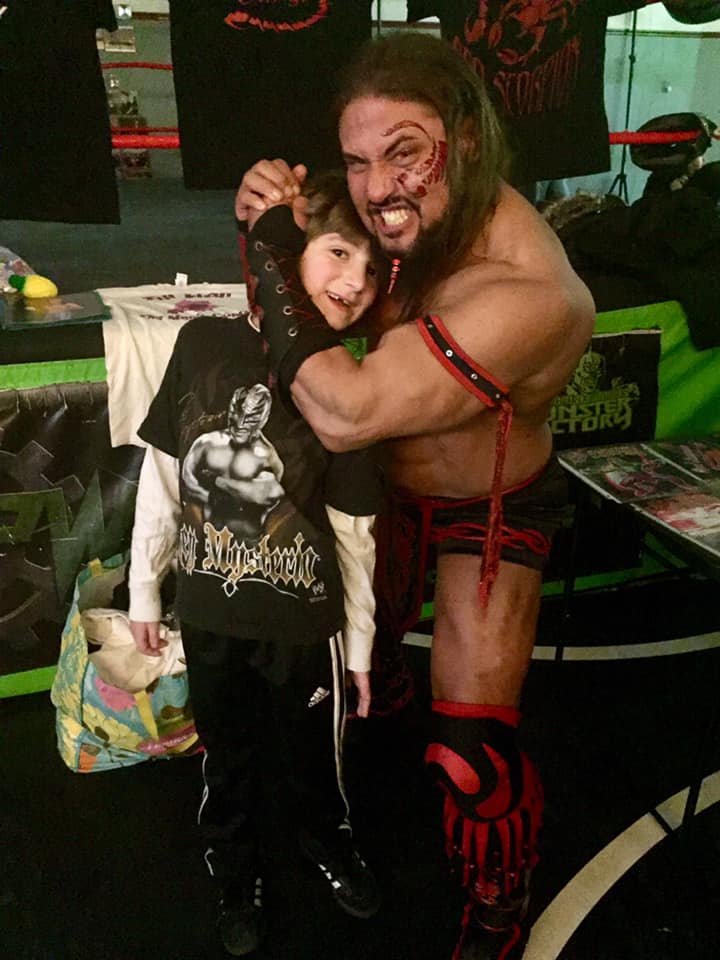 The <a href="/RedScorpion717/">Red Scorpion</a> has been training hard with Benjamin at the World Famous <a href="/4MonsterFactory/">Monster Factory</a> to put childhood cancers in the Scorpion Head Lock. If he reaches his $1,000 Goal Jen Kitch aka THE SCORPION QUEEN  will shave her head too! DONATE HERE: bit.ly/2DuHuuQ #MFPW