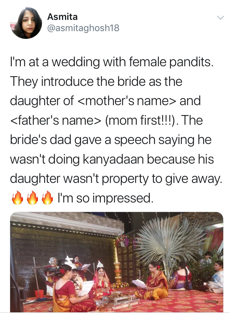 I offer my Sadar Pranam to you  @asmitaghosh18 .It’s not because of any other emotion but my Sanskara that I address you with respect. Now, let me educate you about ‘Kanyadaan’ which you may pass to that family. Readcc  @ShefVaidya  @RituRathaur  @Shubhrastha