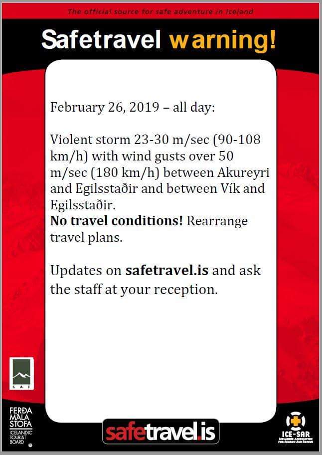IcelandWtours's tweet photo. Save travel people #savetravel #iceland #Weather #tourist https://t.co/UIIxaKGZoT