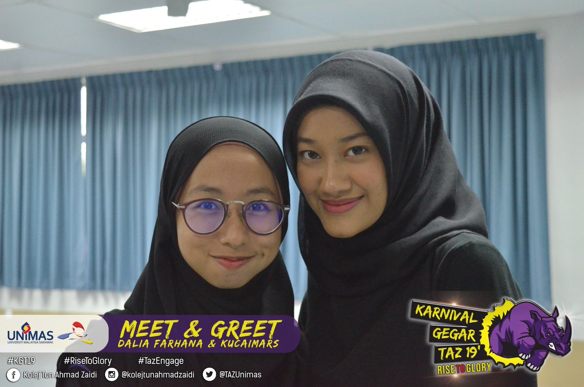 TAZUnimas's tweet photo. MEET &amp; GREET
24 FEBRUARI 2019 (AHAD)
KOLEJ TUN AHMAD ZAIDI

#KGT19
#RiseToGlory
#TazEngage
#EvolusiMahasiswaMenerajuiRevolusi https://t.co/xycxIAAPa2
