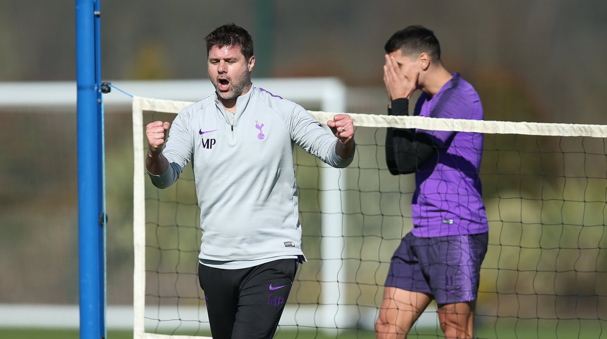 SpursOfficial's tweet photo. 🎾 Football tennis at Hotspur Way! ⚽

#COYS https://t.co/hINLkQog4M