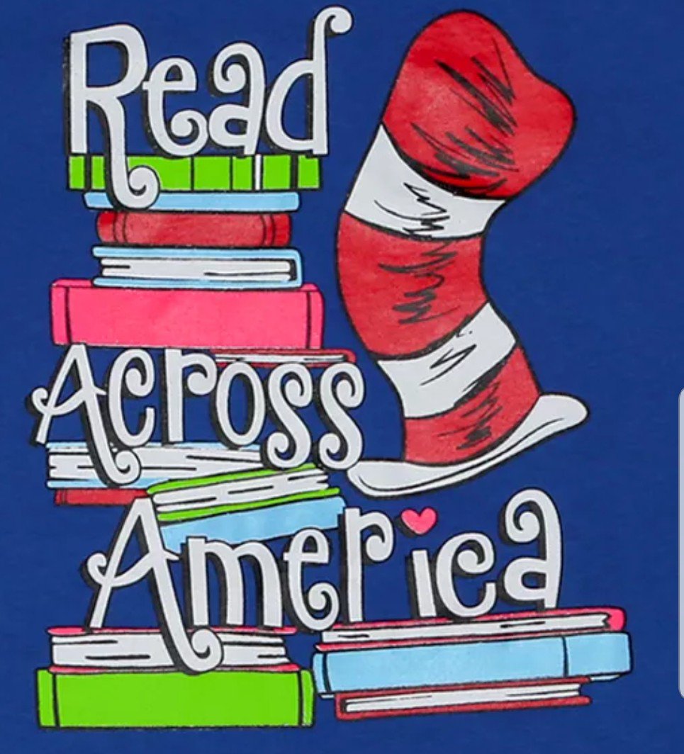 renaelementary's tweet photo. We will celebrate Read Across America Fri., Mar.1! 🎉🇺🇸 Dress as your fav Dr. Seuss character, or wear comfy pjs. Fun day of reading, guest readers, and the Book Fair begins! 📚 #ReadAcrossAmerica #DrSeussDay https://t.co/kCWcwJ3VyK