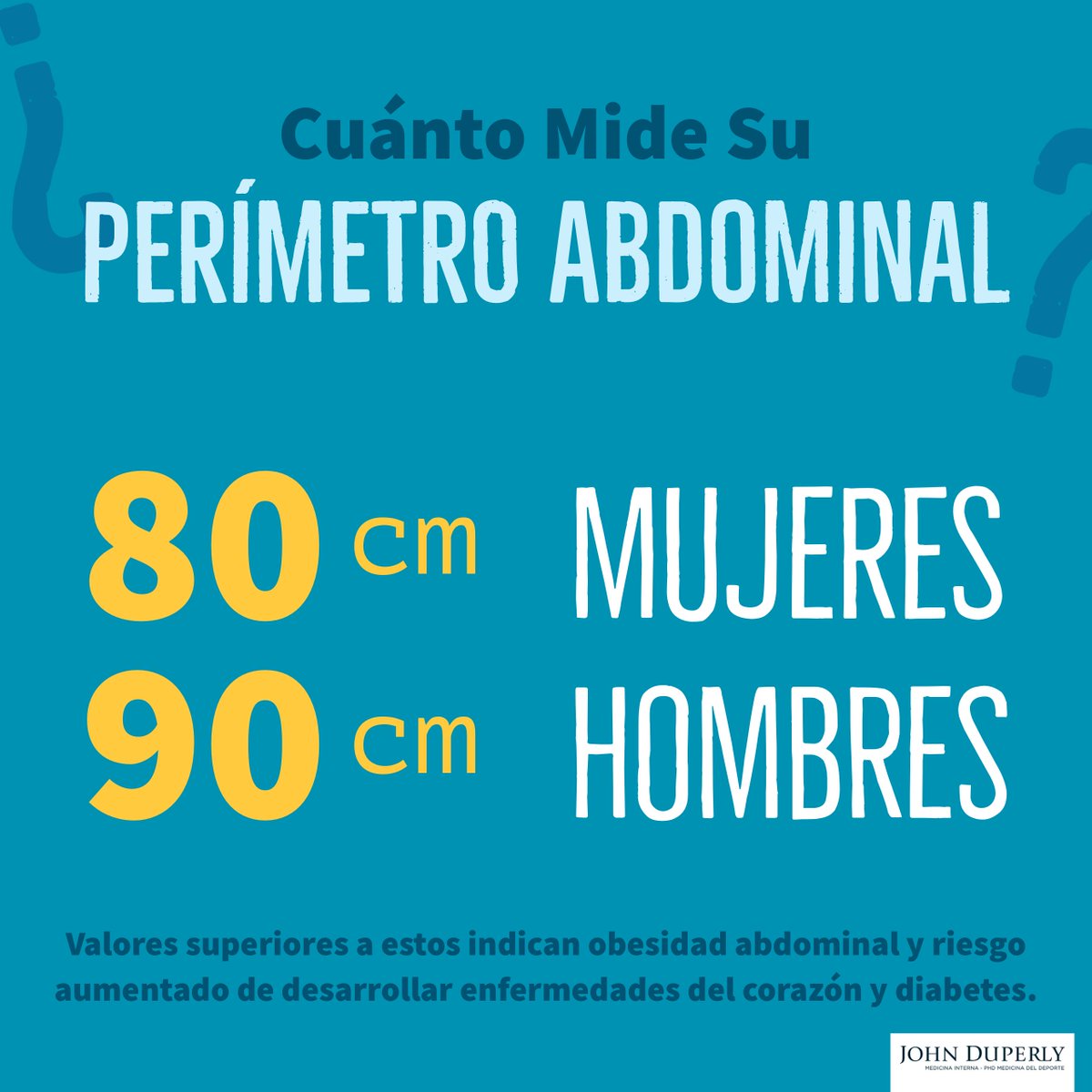 ¿Se ha medido su cintura últimamente? Es una forma rápida, fácil y barata de conocer si tiene riesgo aumentado de desarrollar enfermedades cardiovasculares y diabetes.