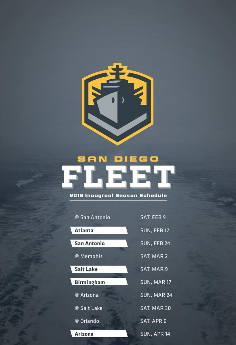 SDFleetNews's tweet image. Our 2019 #AAF schedule