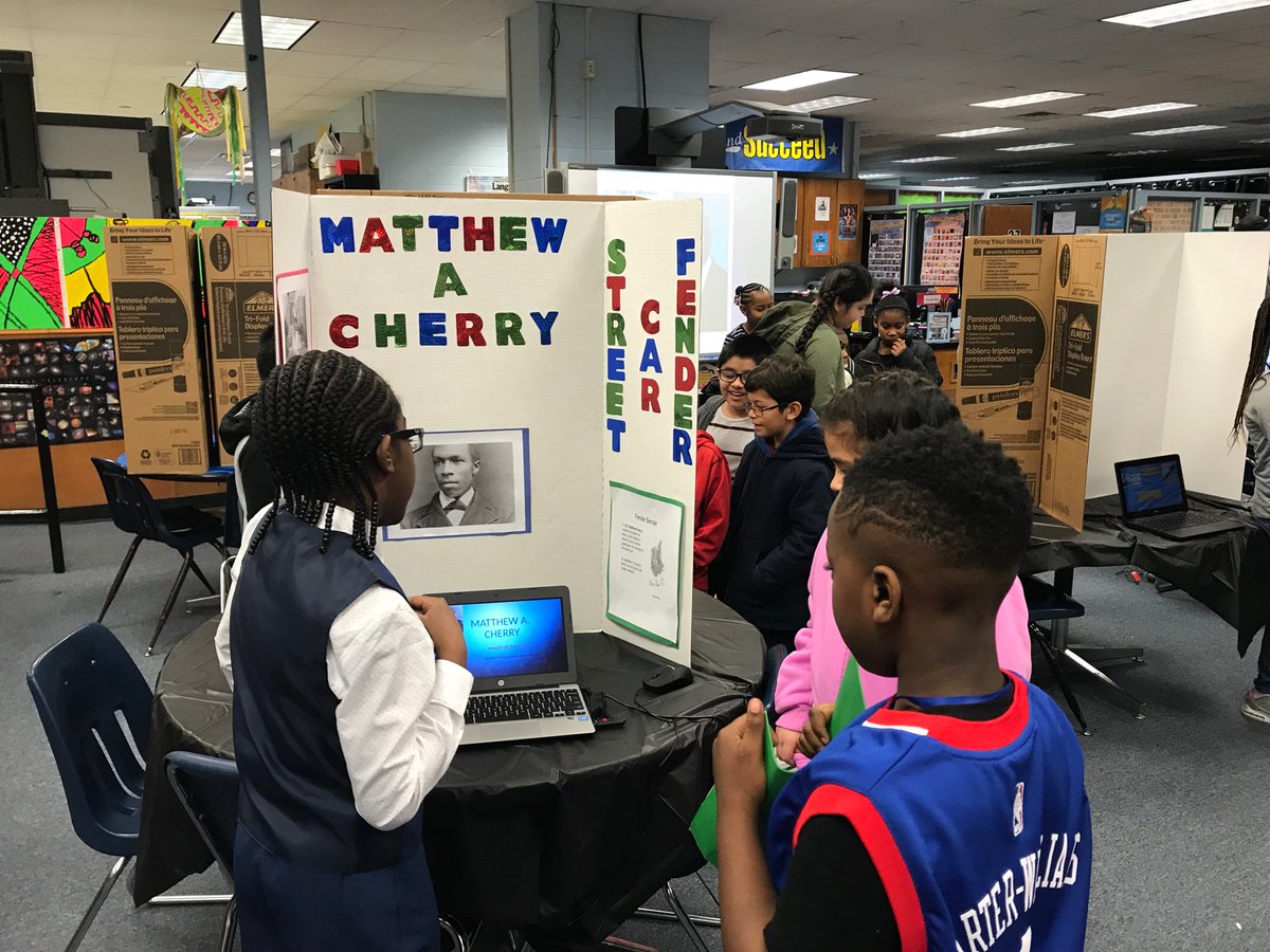 o_elementary's tweet photo. Dodd Students presenting/experiencing African American Inventor Fair! (Families and friends can check it out tomorrow night at 5:30!) check our Facebook for more! https://t.co/PdWaUKzL8Q