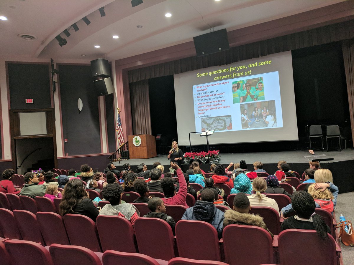 RPS_SPACE's tweet photo. 5th Grade Collaboration with MLWGS AP World Language students. @RPS_Schools #WeAreRPS https://t.co/lvIy5bxuTN
