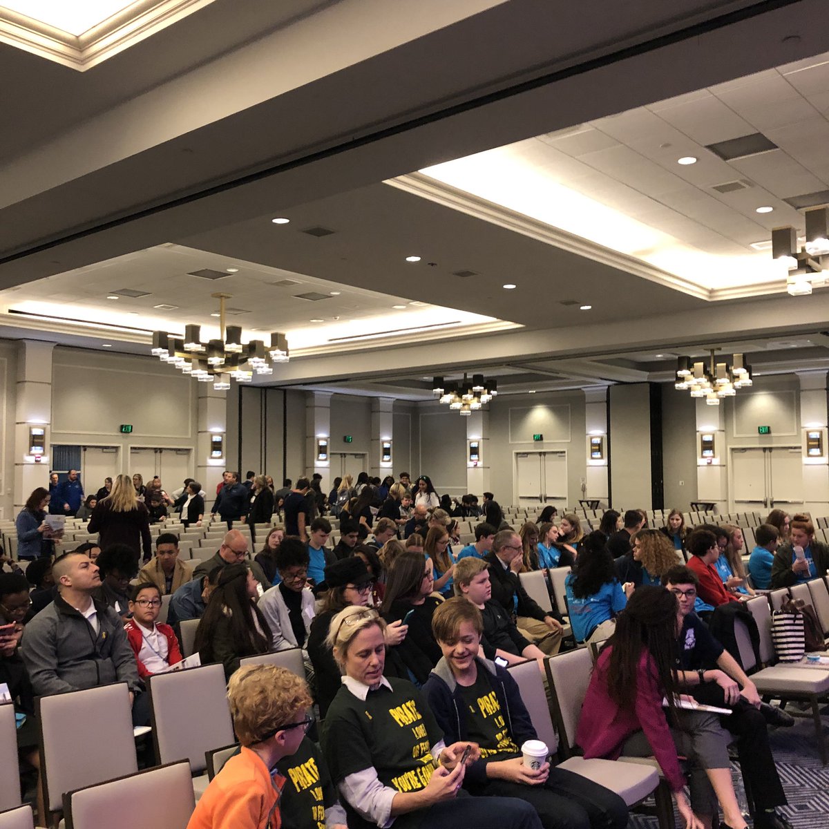 Student Caucus is filling up as more buses arrive from across Texas #RallyDay2019