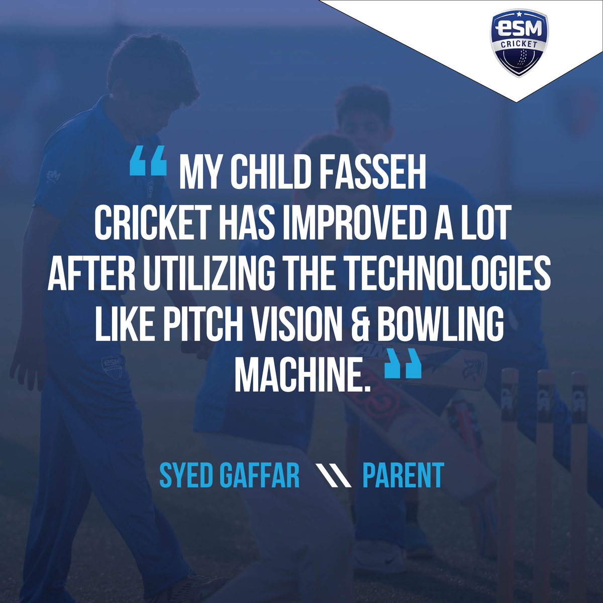 esmcricketuae's tweet photo. Studies have shown that introducing technology in cricket brings a higher quality performance level and at #ESMCricketAcademy, your child cricketing performance is our main focus. https://t.co/h2Izgqo4x5