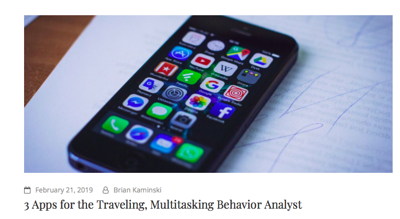 "3 Apps for the Traveling, Multitasking Behavior Analyst"
ow.ly/UDS530nNAba

#bcba #appliedbehavioranalysis #behavioranalysis #behavioranalyst #science #blog #blogpost #poscast #behavior #skinner #bfskinner #education #autism #autismawareness #behaviorscience
