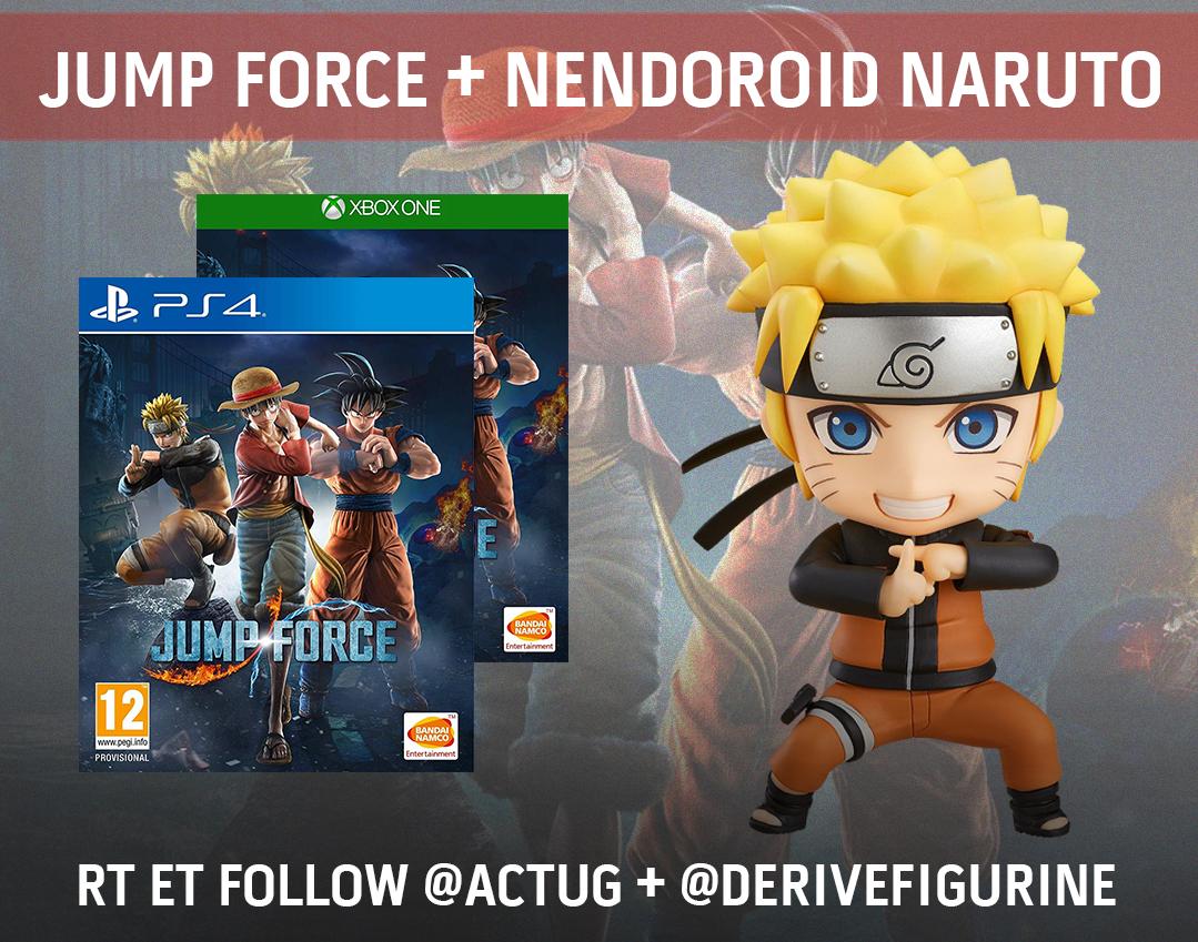 ActuG's tweet photo. #Concours : Jump Force + 1 Nendoroid Naruto à gagner pour nos #AG3ans ! 🔥

Pour jouer :
💥 #RT ce tweet 
💥 Follow @ActuG + @DeriveFigurine
💥 Précise en réponse la version souhaitée (PC, PS4 ou One)

Pour nous soutenir :
💥 S'abonner 👉 https://t.co/cN8UF5sEDX       

Infos ⤵️ https://t.co/OwfFP0uD3F